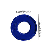 Maxbell 2 Pieces Fractional Weight Plates Color Coded for Strength Training Portable blue 0.5LB