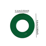 Maxbell 2 Pieces Fractional Weight Plates Color Coded for Strength Training Portable green 1LB