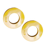 Maxbell 2 Pieces Fractional Weight Plates Color Coded for Strength Training Portable yellow 1.25LB