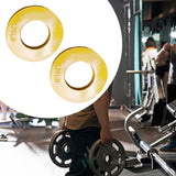 Maxbell 2 Pieces Fractional Weight Plates Color Coded for Strength Training Portable yellow 1.25LB