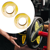Maxbell 2 Pieces Fractional Weight Plates Color Coded for Strength Training Portable yellow 1.25LB