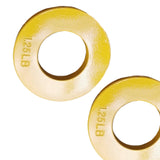 Maxbell 2 Pieces Fractional Weight Plates Color Coded for Strength Training Portable yellow 1.25LB