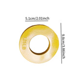 Maxbell 2 Pieces Fractional Weight Plates Color Coded for Strength Training Portable yellow 1.25LB