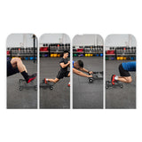 Maxbell Glute Ham Glider Sturdy Glute Trainer Roller for Women Men Adults Hip Raises