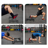 Maxbell Glute Ham Glider Sturdy Glute Trainer Roller for Women Men Adults Hip Raises