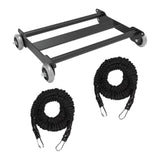 Maxbell Glute Ham Glider Sturdy Glute Trainer Roller for Women Men Adults Hip Raises