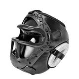 Maxbell Boxing Face Cover Face Guard Gym Protective Gear Karate Sparring Face Shield Black