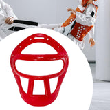 Maxbell Boxing Face Cover Face Guard Gym Protective Gear Karate Sparring Face Shield Red