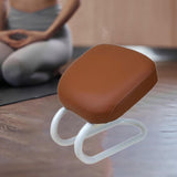 Maxbell Meditation Stool Women Lightweight Chair Versatile Seat for Studio and Home Yoga brown