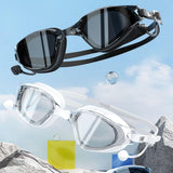 Maxbell Swim Goggles & Swim Cap Set Eyewear Comfortable Lightweight Swimming Goggles Black