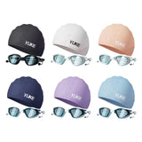 Maxbell Swim Goggles & Swim Cap Set Eyewear Comfortable Lightweight Swimming Goggles Black