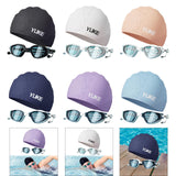 Maxbell Swim Goggles & Swim Cap Set Eyewear Comfortable Lightweight Swimming Goggles Black