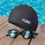 Maxbell Swim Goggles & Swim Cap Set Eyewear Comfortable Lightweight Swimming Goggles Black