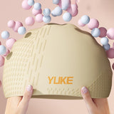 Maxbell Swim Goggles & Swim Cap Set Eyewear Comfortable Lightweight Swimming Goggles Light Orange