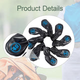Maxbell 8Pcs Golf Iron Head Covers Golfer Gift Golf Wedge Covers Set Protector Guard Black