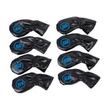 Maxbell 8Pcs Golf Iron Head Covers Golfer Gift Golf Wedge Covers Set Protector Guard Black