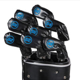 Maxbell 8Pcs Golf Iron Head Covers Golfer Gift Golf Wedge Covers Set Protector Guard Black