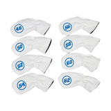 Maxbell 8Pcs Golf Iron Head Covers Golfer Gift Golf Wedge Covers Set Protector Guard White