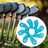 Maxbell 8Pcs Golf Iron Head Covers Golfer Gift Golf Wedge Covers Set Protector Guard Light Blue