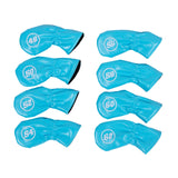 Maxbell 8Pcs Golf Iron Head Covers Golfer Gift Golf Wedge Covers Set Protector Guard Light Blue