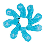 Maxbell 8Pcs Golf Iron Head Covers Golfer Gift Golf Wedge Covers Set Protector Guard Light Blue