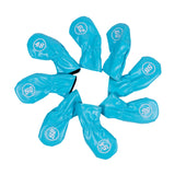 Maxbell 8Pcs Golf Iron Head Covers Golfer Gift Golf Wedge Covers Set Protector Guard Light Blue