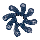 Maxbell 8Pcs Golf Iron Head Covers Golfer Gift Golf Wedge Covers Set Protector Guard Dark Blue