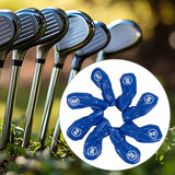 Maxbell 8Pcs Golf Iron Head Covers Golfer Gift Golf Wedge Covers Set Protector Guard Rich Blue