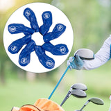 Maxbell 8Pcs Golf Iron Head Covers Golfer Gift Golf Wedge Covers Set Protector Guard Rich Blue