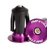 Maxbell Bike Handlebar Plug Practical Replacement Sturdy Professional Aluminum Alloy Purple
