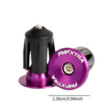 Maxbell Bike Handlebar Plug Practical Replacement Sturdy Professional Aluminum Alloy Purple