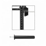 Maxbell Weight Plate Holder for Squat Rack Sturdy Accessories for Strength Training 48mm single bolt