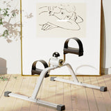 Maxbell Stepper Pedal Exerciser Compact Fitness Indoor Mini Under Desk Exercise Bike White