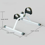 Maxbell Stepper Pedal Exerciser Compact Fitness Indoor Mini Under Desk Exercise Bike White