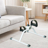 Maxbell Stepper Pedal Exerciser Compact Fitness Indoor Mini Under Desk Exercise Bike White