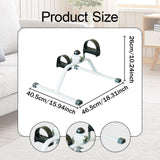 Maxbell Stepper Pedal Exerciser Compact Fitness Indoor Mini Under Desk Exercise Bike White