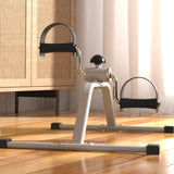 Maxbell Stepper Pedal Exerciser Compact Fitness Indoor Mini Under Desk Exercise Bike White