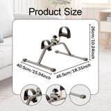 Maxbell Stepper Pedal Exerciser Compact Fitness Indoor Mini Under Desk Exercise Bike Black