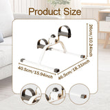 Maxbell Pedal Exerciser Fitness Versatile Mini Exercise Bike for Indoor Home Seniors White