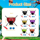 Maxbell Basketball Hoop for Trampoline for Kids Adults Outdoor Lightweight Backboard red