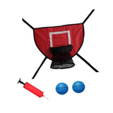 Maxbell Basketball Hoop for Trampoline for Kids Adults Outdoor Lightweight Backboard red