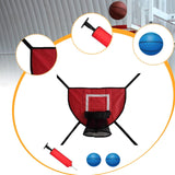 Maxbell Basketball Hoop for Trampoline for Kids Adults Outdoor Lightweight Backboard red
