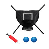 Maxbell Basketball Hoop for Trampoline for Kids Adults Outdoor Lightweight Backboard black