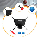 Maxbell Basketball Hoop for Trampoline for Kids Adults Outdoor Lightweight Backboard black