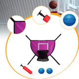 Maxbell Basketball Hoop for Trampoline for Kids Adults Outdoor Lightweight Backboard pink