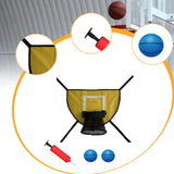 Maxbell Basketball Hoop for Trampoline for Kids Adults Outdoor Lightweight Backboard yellow