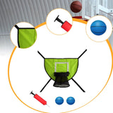Maxbell Basketball Hoop for Trampoline for Kids Adults Outdoor Lightweight Backboard green