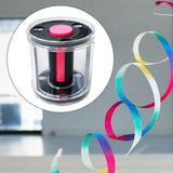 Maxbell Gymnastics Band Winder Tape Winder Portable for Practices Indoor Competition Rose red