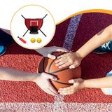 Maxbell Mini Trampoline Basketball Hoop Goal Game Easy Install Lightweight Backboard red