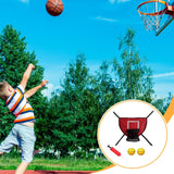 Maxbell Mini Trampoline Basketball Hoop Goal Game Easy Install Lightweight Backboard red